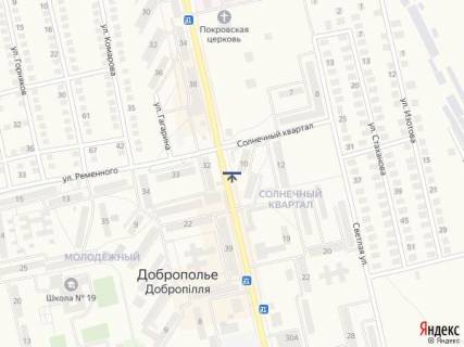 Билборд B в Доброполье, 6x3  мкрн. Сонячний, 10 схема