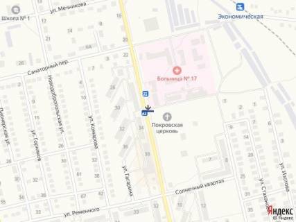 Билборд A в Доброполье, 6x3  вул. Гагаріна, 3 (Лікарня) схема