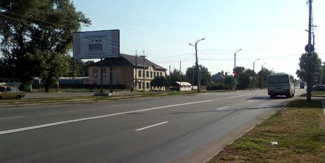 Billboard B in Kremenchuk, 3х6  av. Poltavskij r-n doma 25 i 27(v"ezd-vyezd Kremencug - Poltava), iz Kremencuga Photo 1