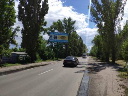 Билборд B в Кременчуге, 3х6  ул. Доктора Богаевского, район гаражного кооператива, в центр фото 1