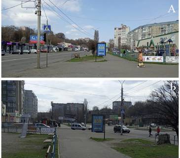 Ситилайт B в Черкассах, 1,2х1,8  г. Черкассы ул. Гагарина 77 район ТРЦ "Гранд Маркет"   "Мытница" фото 1