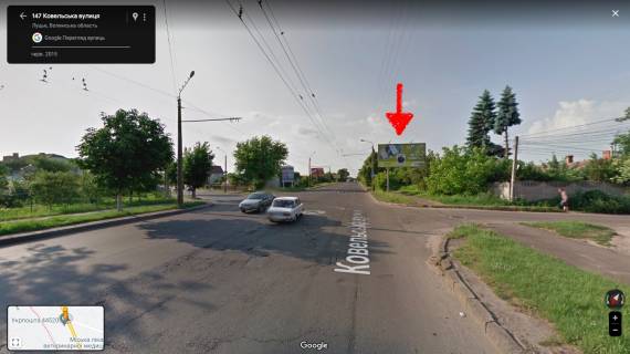 Билборд A в Луцке, 3х6  вул. Ковельська, 147  -  вул. Державності (колишня Чернишевського). фото 1