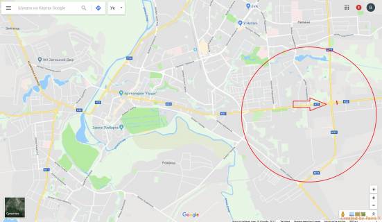 Нестандарт A в Луцке, 3х15  м Луцьк Арка, 3х15м виїзд з Луцька на Київ, Рівне + підсвітка схема