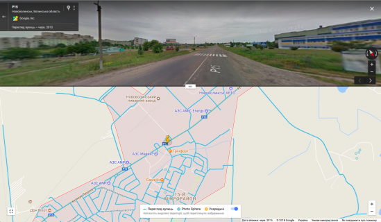 Билборд B в Нововолинську, 3х6  вул. Луцька в,їзд в місто Б ст схема