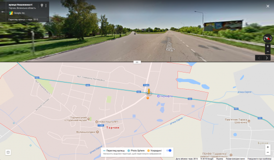 Билборд A в Торчине смт. Торчин вул. Луцька - в,їзд в місто зі сторони Луцька А ст схема