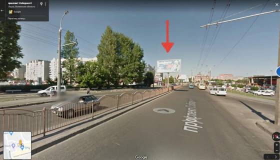 Билборд + в Луцке, 3х6  Соборності - Порт Сіті, розділова А ст в напрмямку з центру спуск з моста фото 1