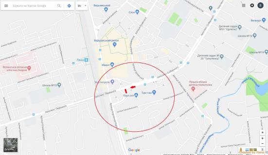 Билборд B в Луцке, 3х6  Пр-т Соборності - Порт Сіті Б ст схема