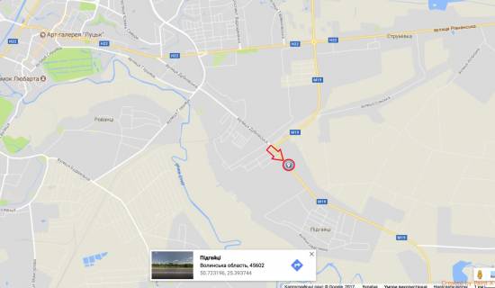 Билборд B в Луцке, 3х6  вул. Дубнівська Б ст. виїзд на Дубно-Тернопіль схема