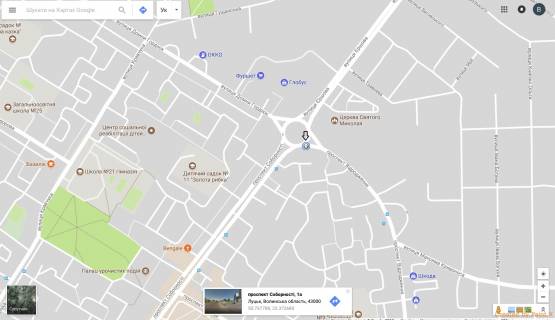 Билборд A в Луцке, 3х6  пр.Відродження (перетин пр.Соборності )(A1) схема