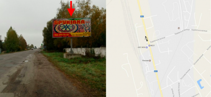Билборд A в Ковеле, 3х6  м. Ковель, вул. Брестська (АЗС WOG) А ст фото 1