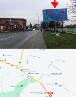 Билборд A в Владимир (Владимир-Волынский), 3х6  вул. Луцька, 62 - вул. Київська, біля хлібозаводу А ст. фото 1