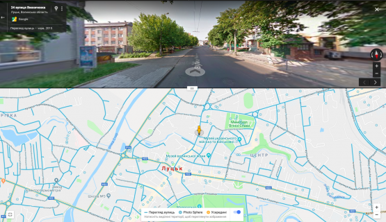 Ситилайт B в Луцке, 1,8х1,2  вул. Винниченка, 22 в напрямку до ЦУМа  Б ст. схема