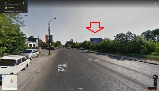 Билборд A в Луцке, 3х6  вул. Набережна, АЗС, автомийка, до Нової лінії А ст фото 1