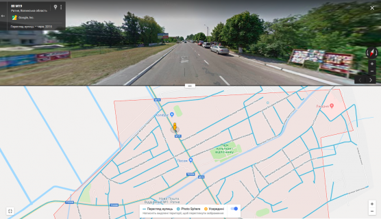 Билборд B в Ратном, 3х6  м. РАТНЕ Центральна 74,траса з Брест,рада, АЗС,ТЦ школа Б ст схема