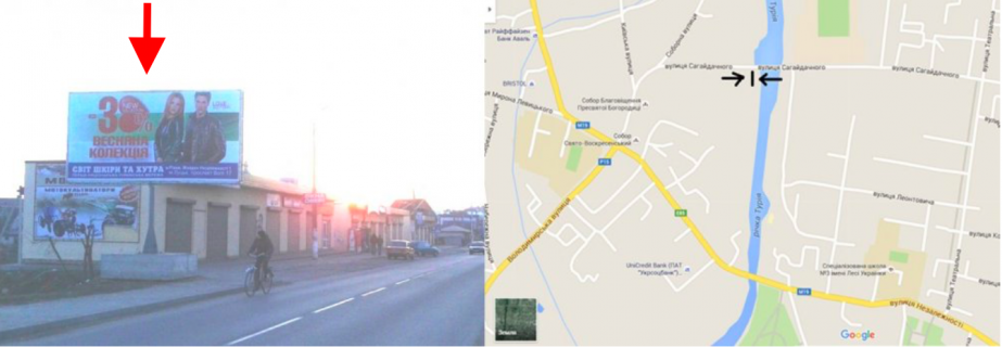 Билборд B в Ковеле, 3х6  м. Ковель, вул. Сагайдачного, 22 (Центральний ринок) фото 1