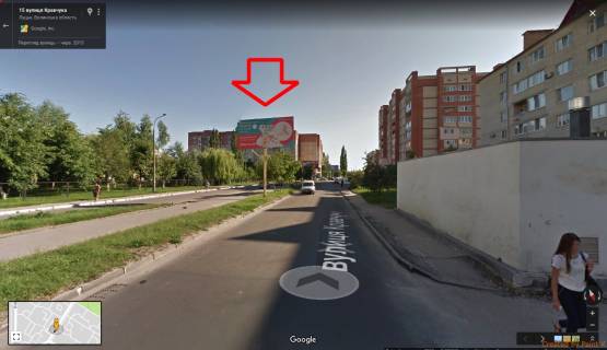 Билборд B в Луцке, 3х6  вул Кравчука, 15 Б ст в напрямку до Слона(борд 2) фото 1