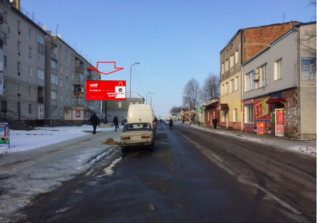 Билборд B в Рожище, 3х6  вул. Незалежності, 13а Центр, супермаркет, ТЦ, Автостанція фото 1