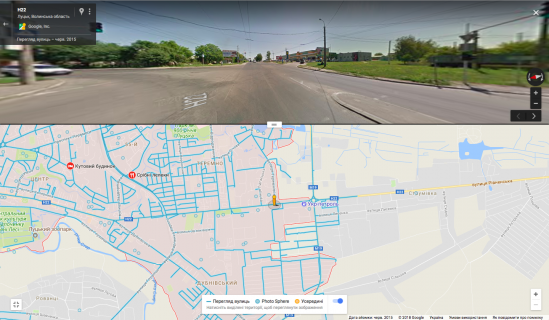 Билборд A в Луцке, 3х6  вул. Рівненська, заправка ОККО А ст виїзд  міста на Рівне схема