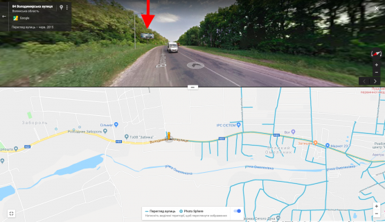 Билборд B в Луцке, 3х6  Забороль, в'їзд в місто зі сторони Володимира  Б ст схема