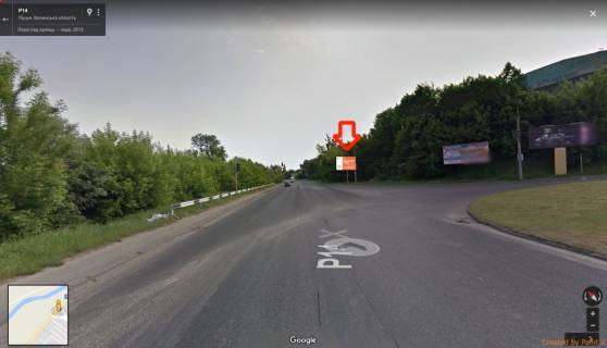 Билборд A в Луцке, 3х6  вул. Набережна - Яровиця А ст . підйом до Промення фото 1