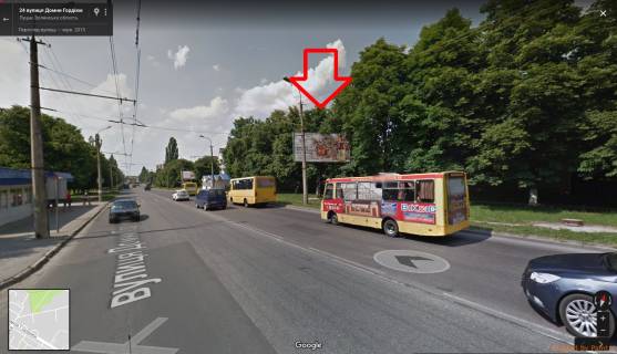 Билборд A в Луцке, 3х6  вул. Захисників України (колишня Гордіюк), 22 А ст фото 1