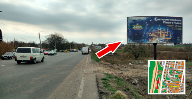 Билборд A в Нововолинську, 3х6  м. Нововолинськ, вул. Шевченка, 50 А ст. фото 1