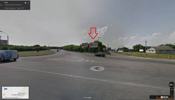 Билборд A в Луцке вул Ківерцівська - підйом на міст А ст в'їзд в місто фото 1
