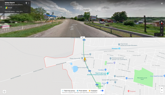 Билборд A в Маневичах, 3х6  Маневичі, вул. Луцька - перехрестя вул. Комарова А ст, в напрямку до Луцька схема