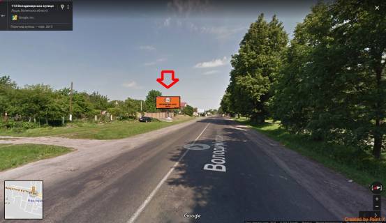 Билборд B в Луцке, 3х6  вул. Володимирська, 103 Б ст  в,їзд в місто фото 1