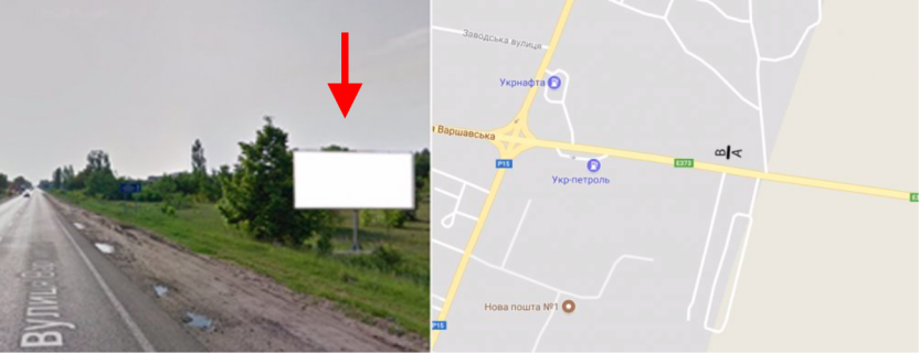 Билборд A в Ковеле, 3х6  м. Ковель, вул. Варшавська,(Кафе Текіла) (Варшавська траса) фото 1