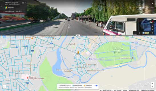 Билборд A в Луцке, 3х6  вул. Ковельська, 3 А ст (фасад ВЕРХ) схема