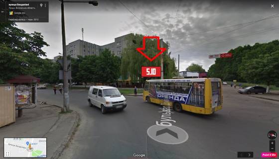 Билборд A в Луцке, 3х6  Бульвар Івана Газюка (колишня Дружби Народів)  - вул. Бенделіані, район ГПЗ фото 1