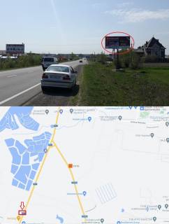 Билборд A в Городище (Волынской обл), 3х6  вул. Львівська, виїзд з міста в напрямку Львова, ресторан Загород, А ст. фото 1