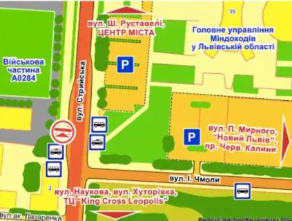 Призма  в Львове вул. Стрийська – Чмоли, призма 2 - 82509 схема
