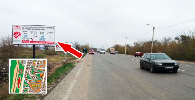 Билборд B в Нововолинську, 3х6  м. Нововолинськ, вул. Шевченка, 50 Б ст. фото 1