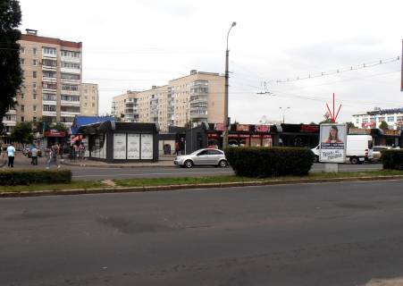 Білборд, Бігборд (Борд)  B у Луцьку пр.  Соборності, розділова смуга від ринку "Північний" до маг. Троянда, поряд ринок "Північний"  Фото 1