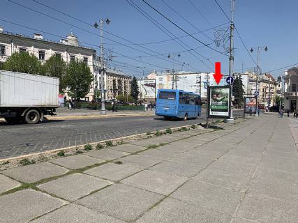 Citylight B in Chernivtsi, 1.2*1.8  Central'naa pl. - misce  No2, NBU Photo 1