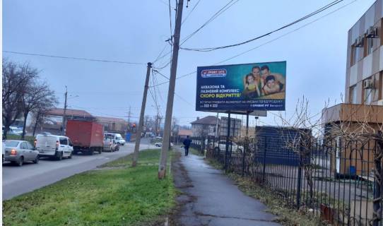 Билборд A в Кривом Роге перехрестя вул. Дарвіна  та вул. Волгоградської 11А. Напрямок руху від вул.Гетьманської до Волгоградської фото 1