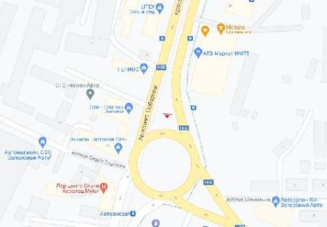 Видеоборд A в Запорожье Соборный пр.,  Автовокзал [1], (разрешение 480х270) - 399008 схема
