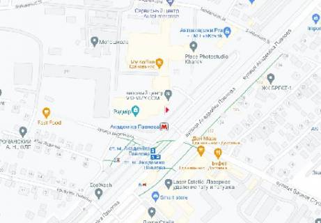 Видеоборд A в Харькове Академика Павлова ул., 271 [2], (разрешение 480х336) - 399084 схема