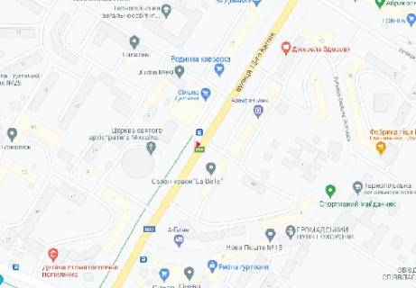 Видеоборд A у Тернополі 15-го Апреля ул., (разрешение 480х336) - 399076 схема