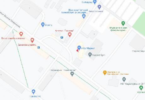 Видеоборд A у Івано-Франківську Василия Симоненко ул., 11а, (разрешение 800х600) - 399012 схема