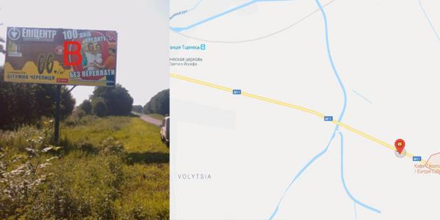 Билборд B в Мостиске, 3х6  М-11 Львів-Шегині км. 68+900 ліворуч фото 1