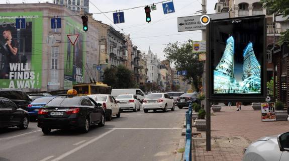 Ситилайт A в Киеве, Сітілайт 1.2х1.8  Саксаганського вул. 16 фото 1