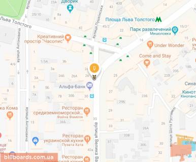 Ситискролл A в Киеве Большая Васильковская ул. 26, ст.м. Льва Толстого схема