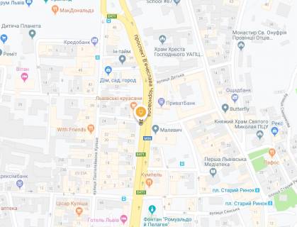 Скроллер A в Львове, Скролер 2.3х3.14  Чорновола В. пр. / Медова вул., в центр - 146886 схема