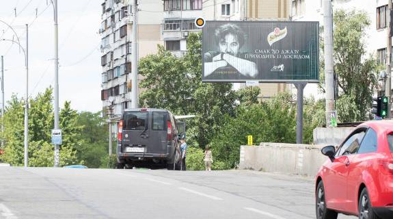 Білборд, Бігборд (Борд)  A у Києві, в  Лисківська вул./ Оноре де Бальзака вул. Фото 1