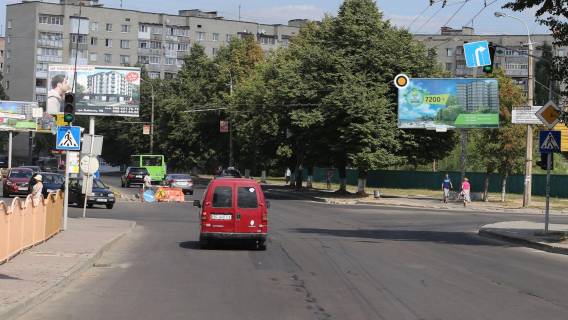 Билборд A в Луцке, 3x6  Соборності просп / Спортивна вул, із центру фото 1