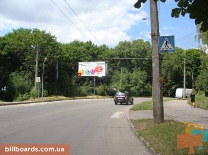 Билборд B в Тернополе, Щит 3x6  Слівенська вул / Лесі Українки вул, в центр фото 1