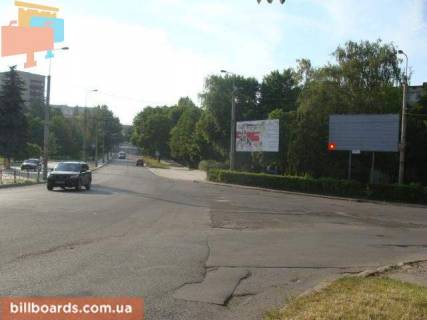 Билборд A в Тернополе, Щит 3x6  Кривоноса вул / Миру вул, в центр фото 1